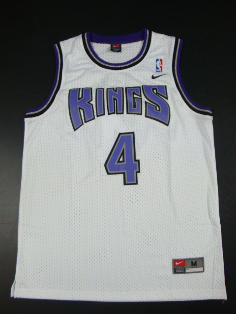  NBA Sacramento Kings 4 Chirs Webber Swingman White Throwback Jersey